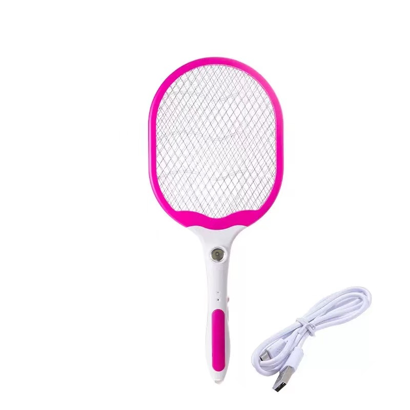 JHD-D04 USB rechargeable mosquito swatter with 1 LED